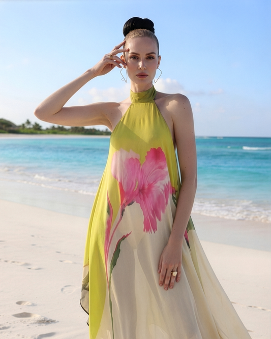 Silvia Flora Handkerchief Dress