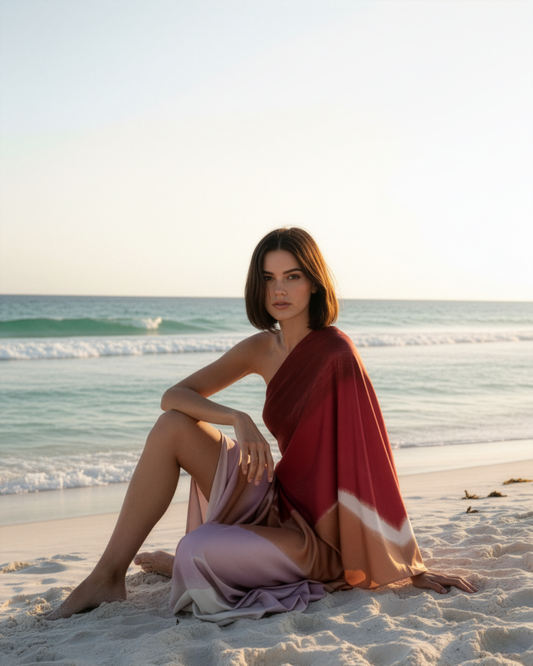 Four Stripes Kaftan Dress