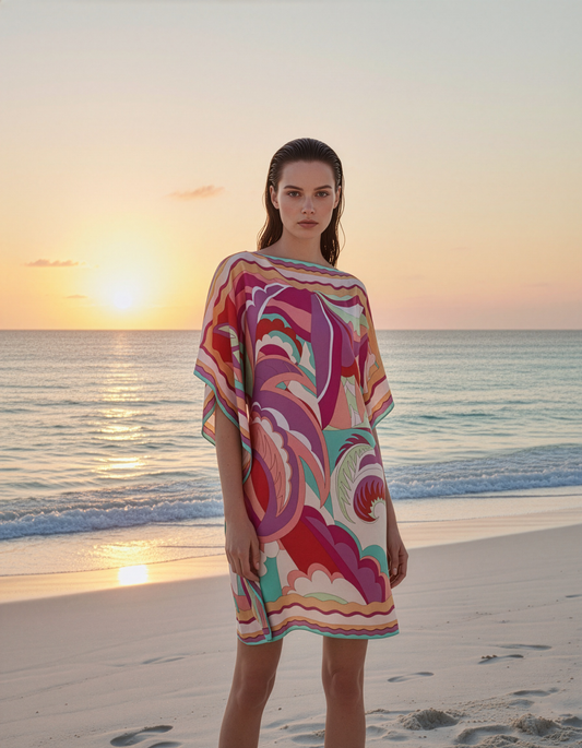 Tropical Abstract Kaftan