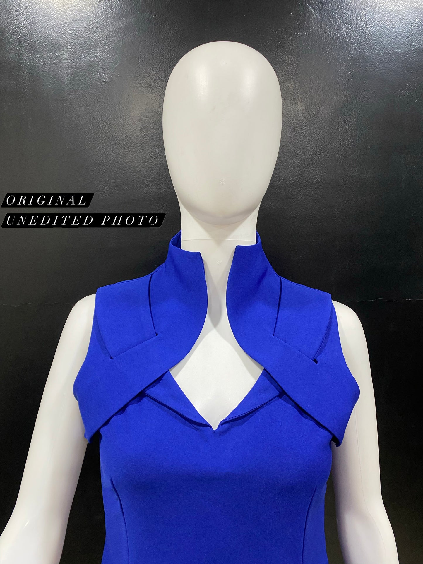 Electric Blue Cut Out Top