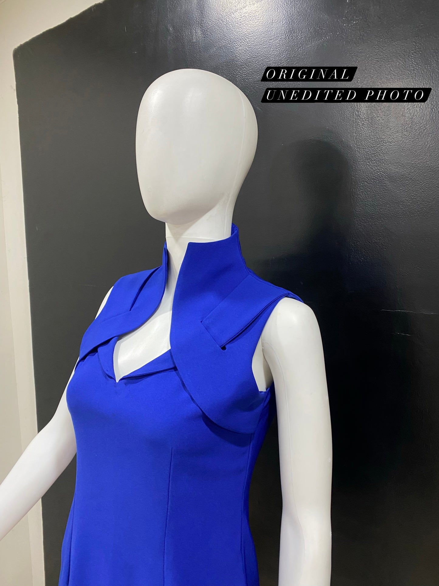 Electric Blue Cut Out Top