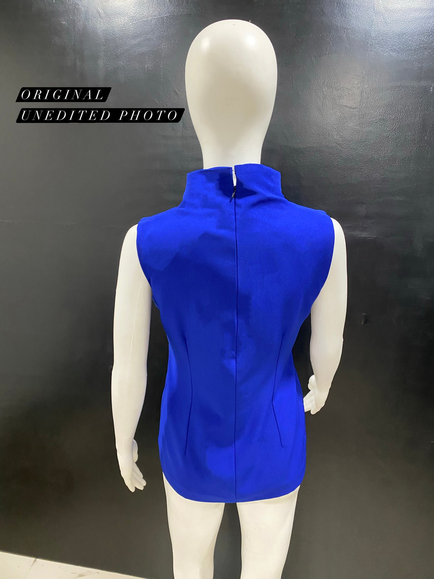 Electric Blue Cut Out Top