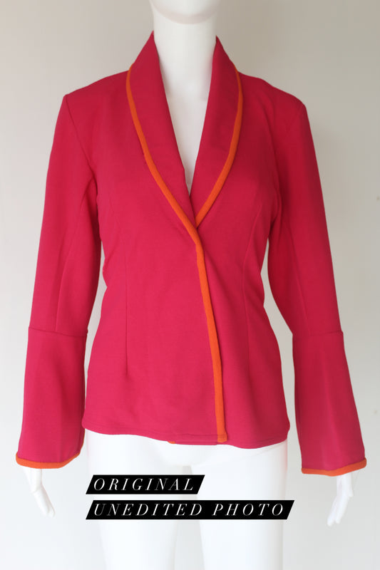 Pink Wrap Blazer Top