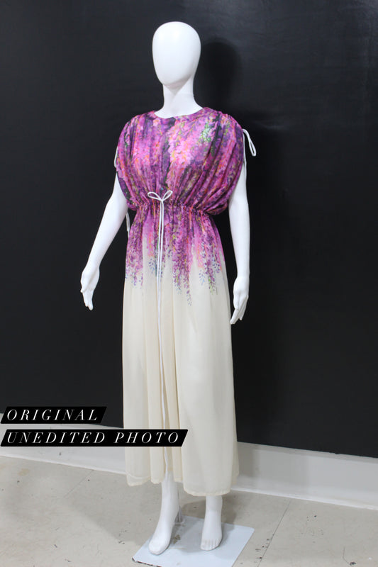 CLEARANCE - Purple Orchid Kaftan Dress