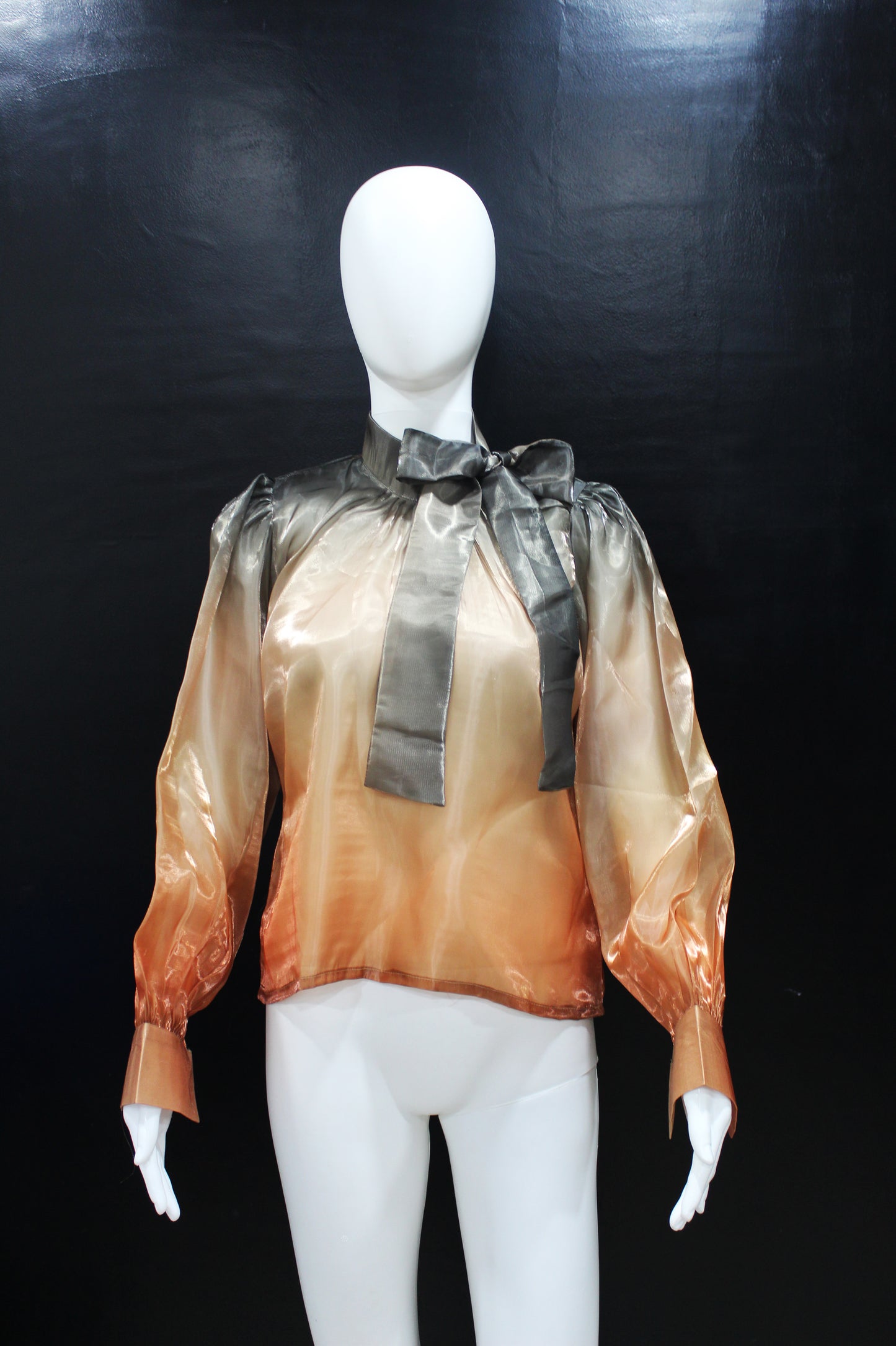 CLEARANCE - Glass Ombre Grey Orange Top