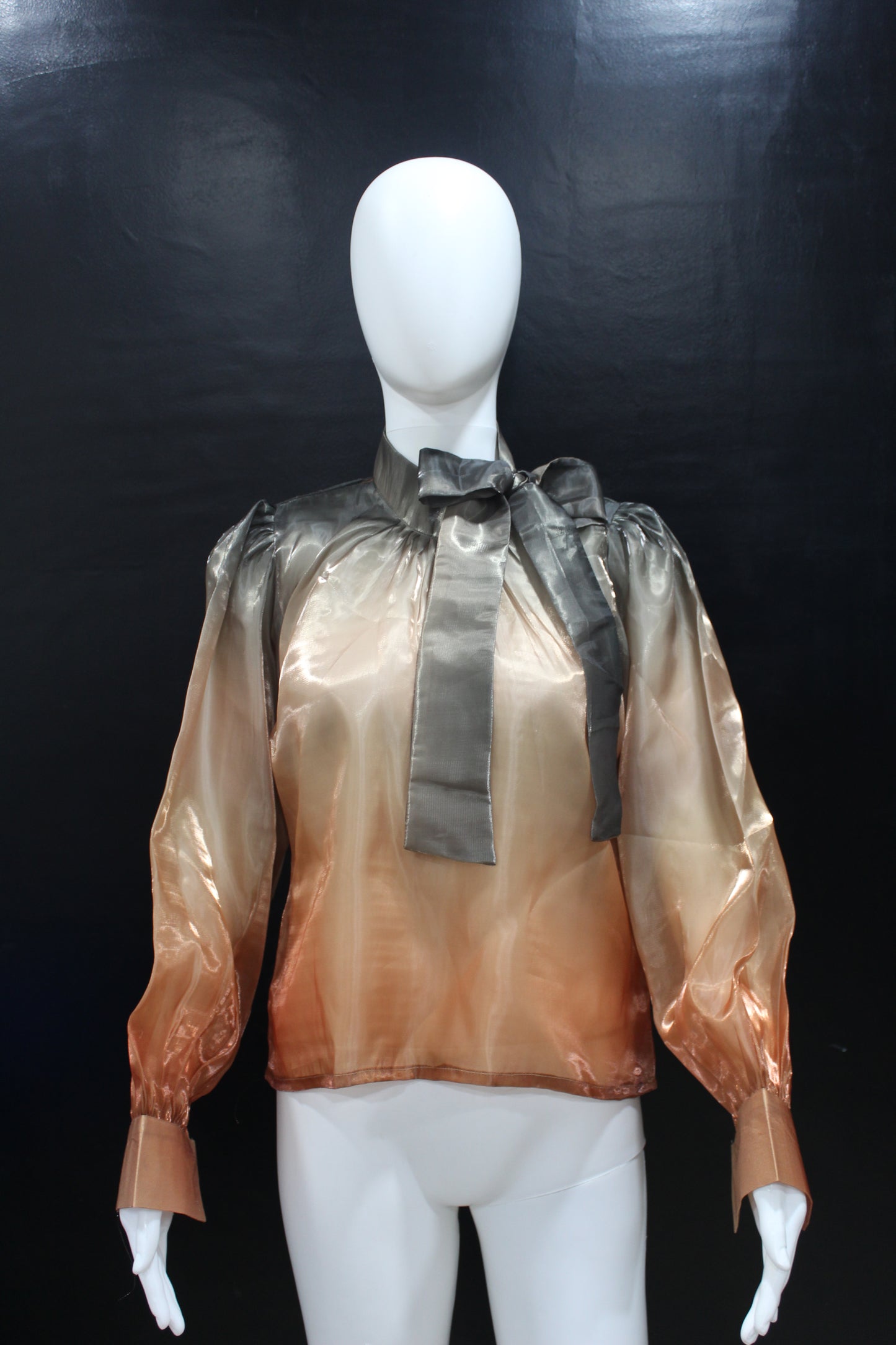 CLEARANCE - Glass Ombre Grey Orange Top