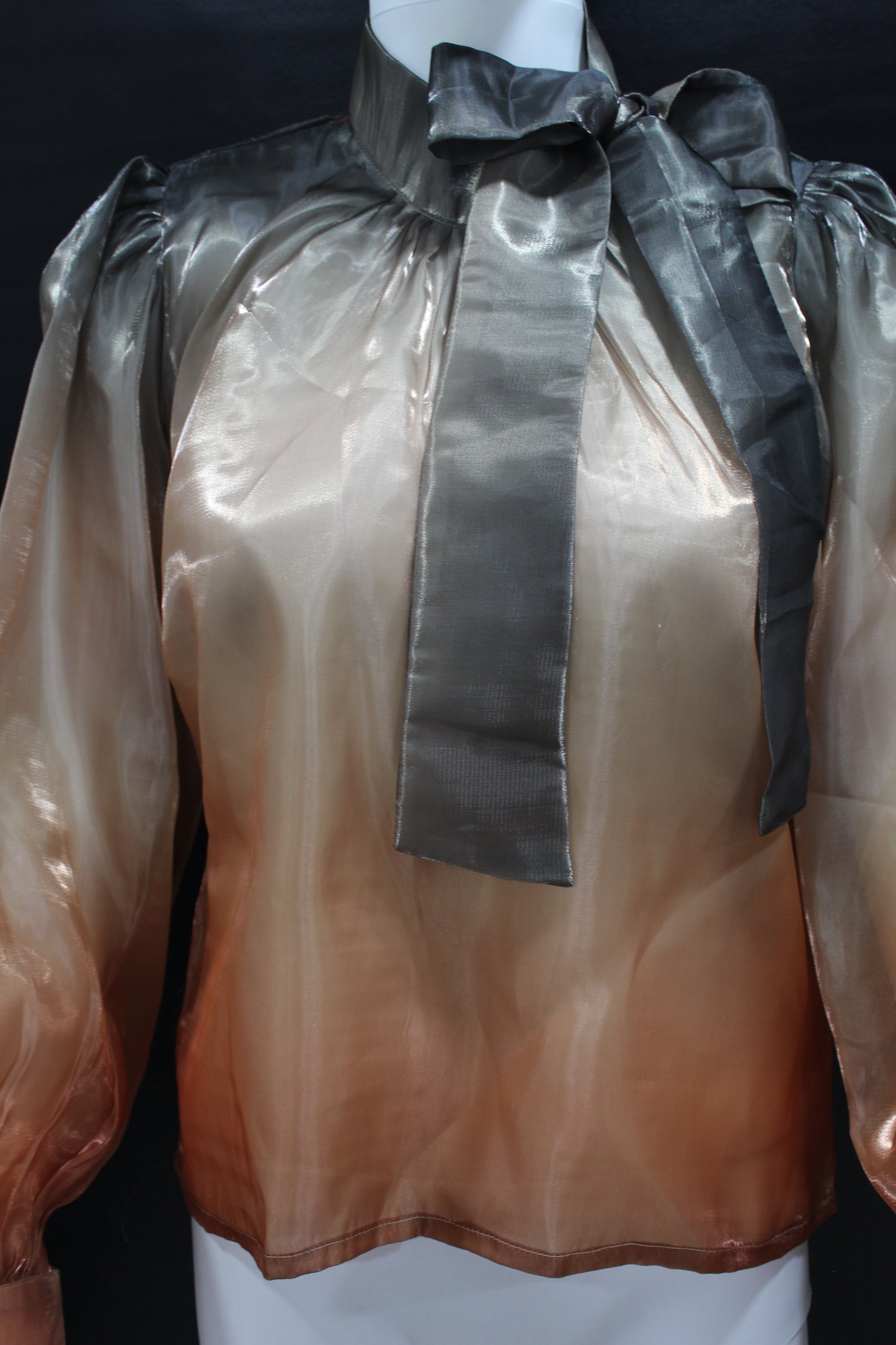CLEARANCE - Glass Ombre Grey Orange Top