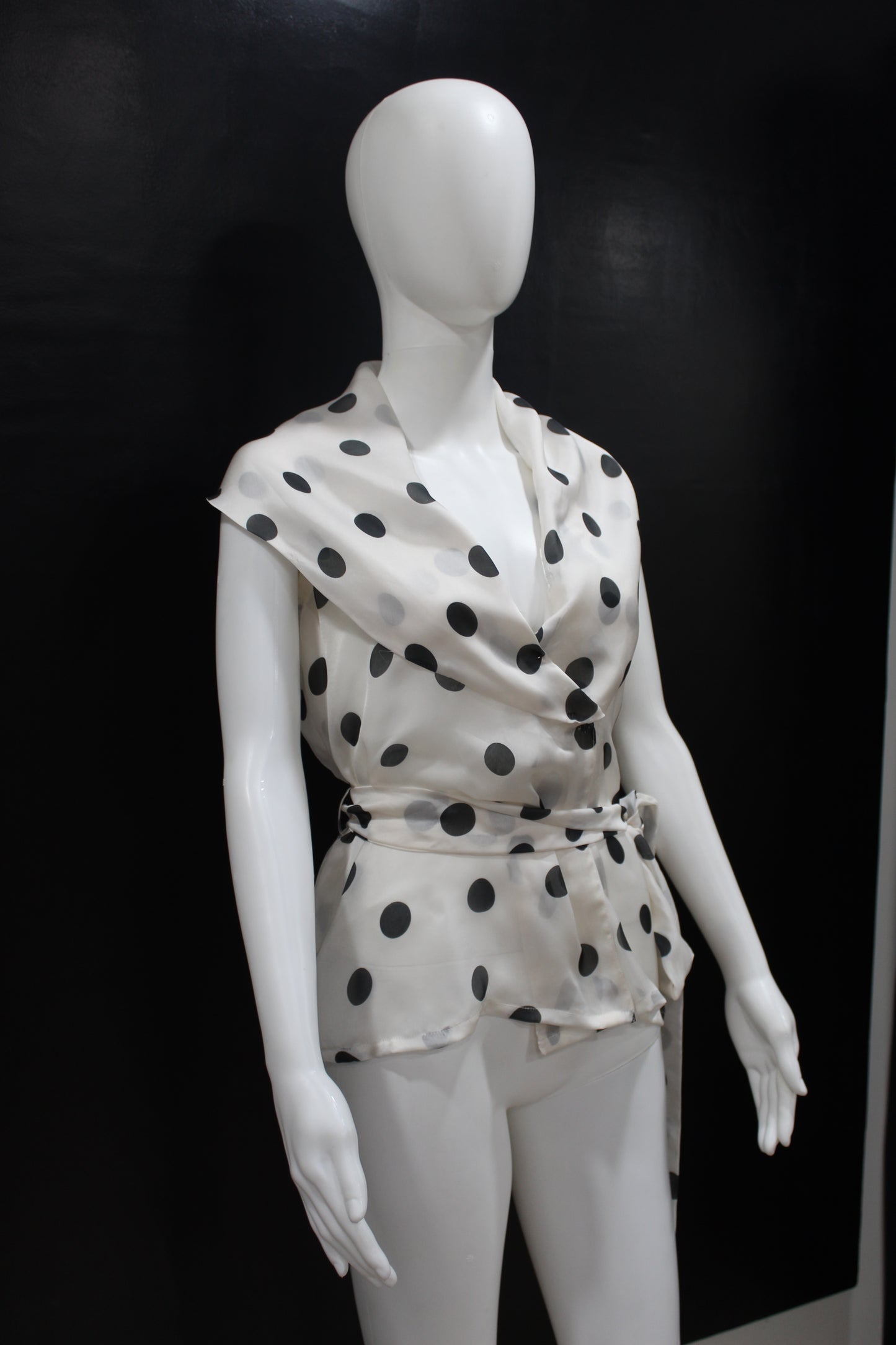 CLEARANCE Polka Wrap Top