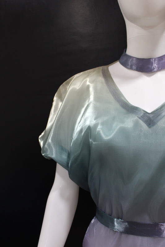 CLEARANCE - Glass Ombre Blue Purple Top