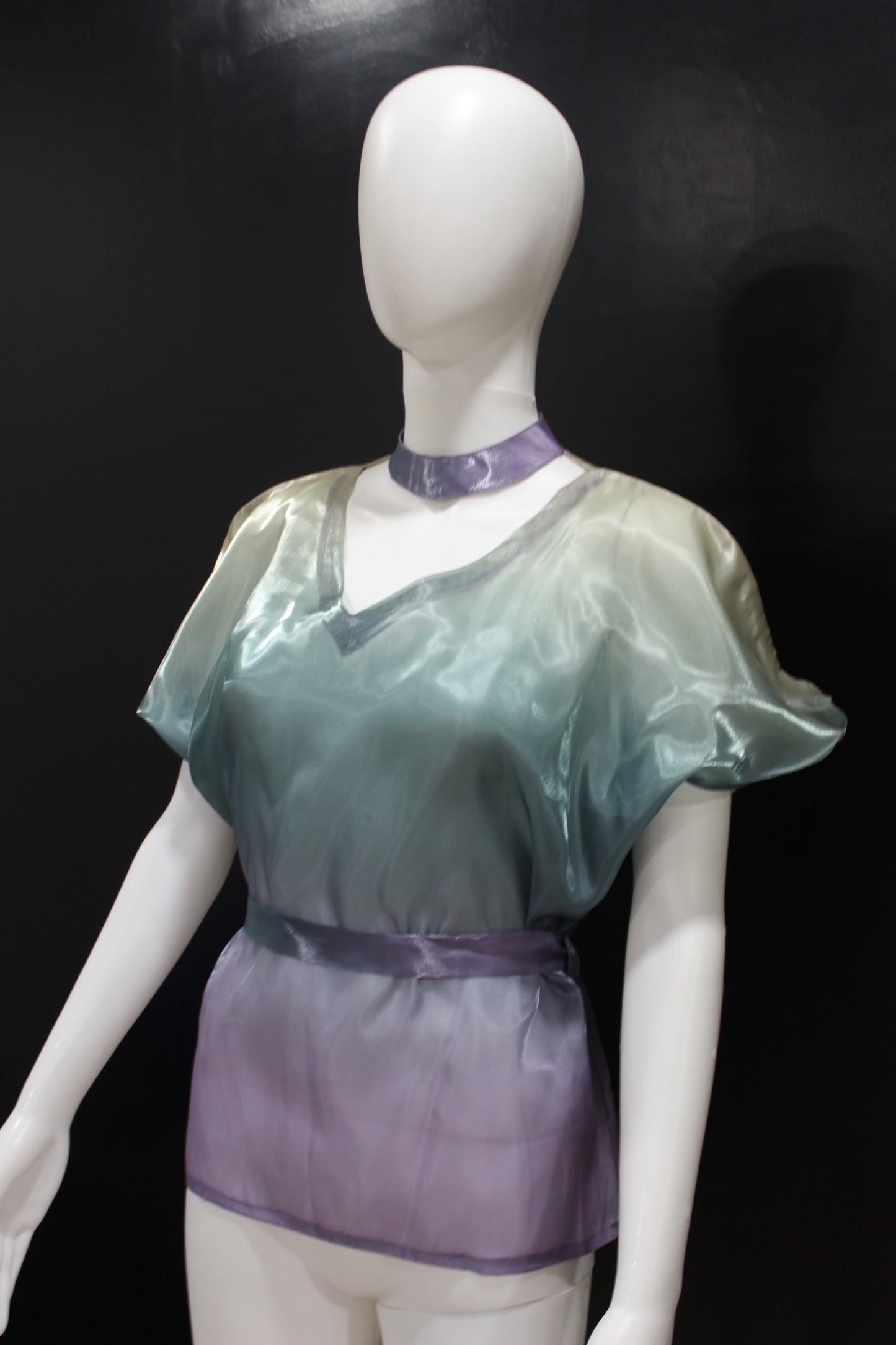 CLEARANCE - Glass Ombre Blue Purple Top