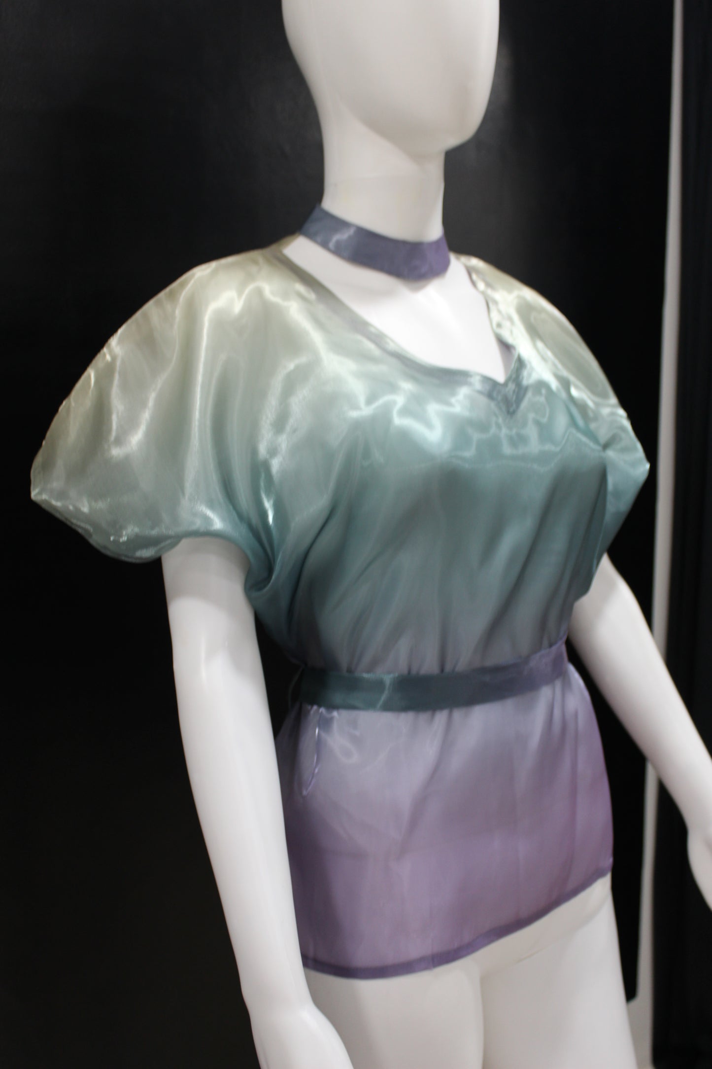 CLEARANCE - Glass Ombre Blue Purple Top