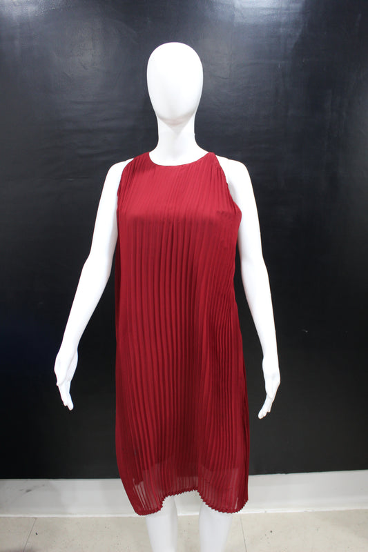 CLEARANCE - Red Pleated Dress