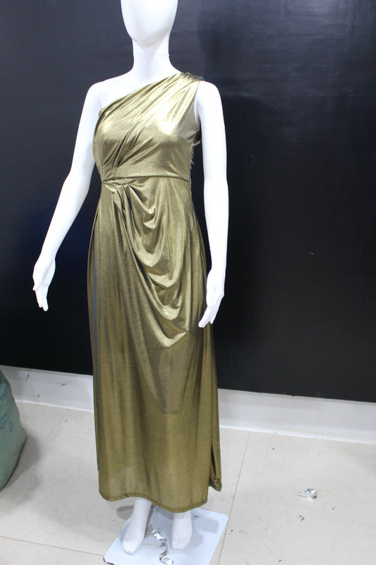 CLEARANCE - Metallic Gold One Gown