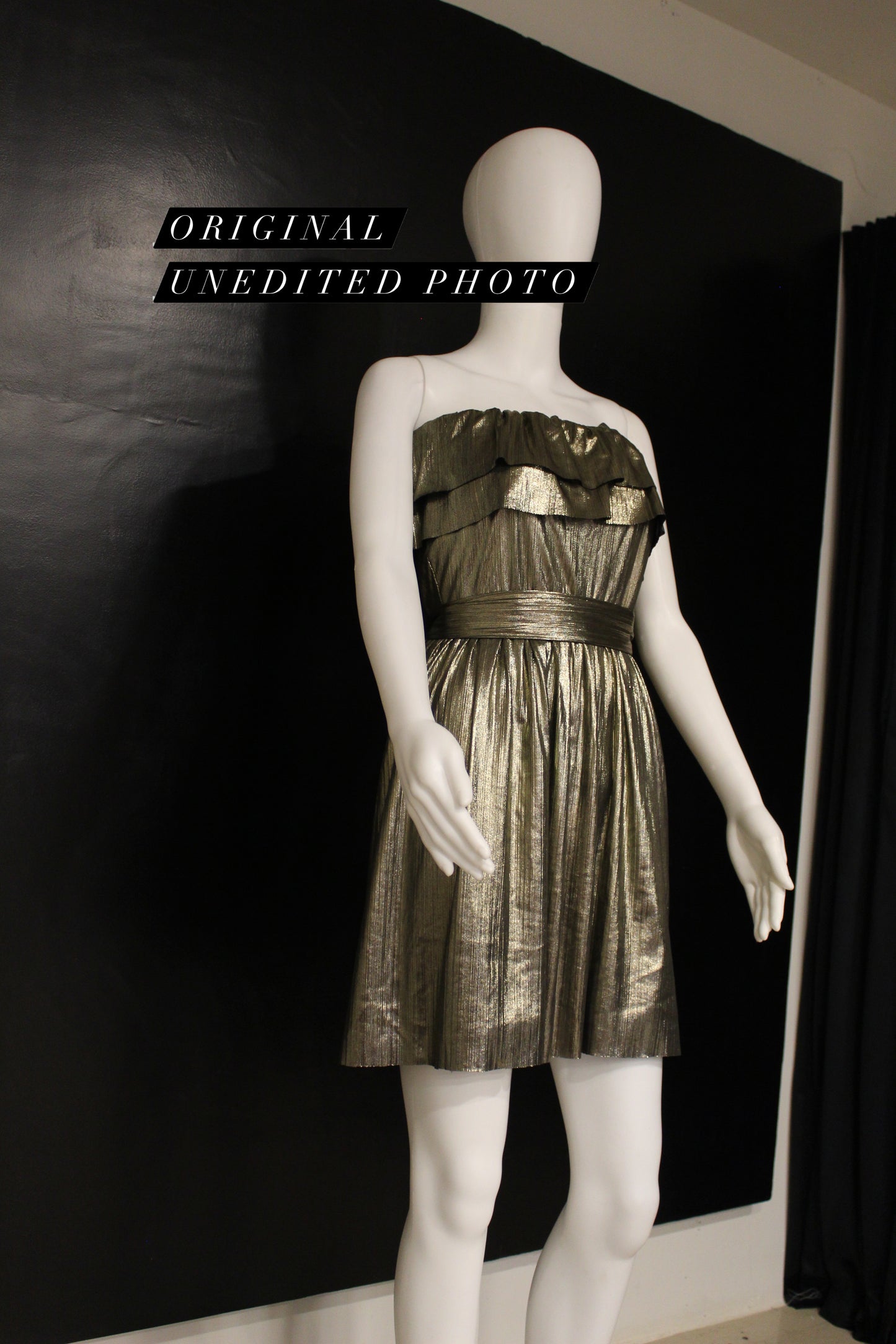Serena Gold Metal Dress