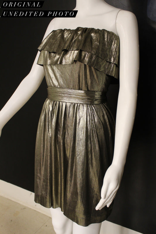 Serena Gold Metal Dress