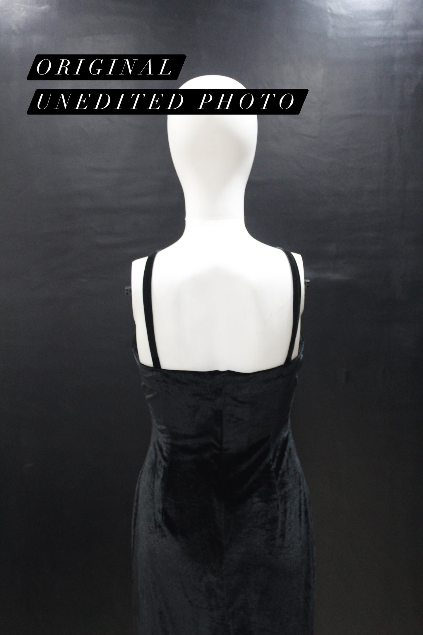 LUXE Black Halter Rose Gown