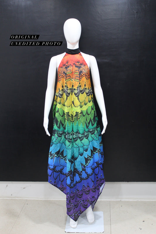 Scarlet Macaw Handkerchief Dress