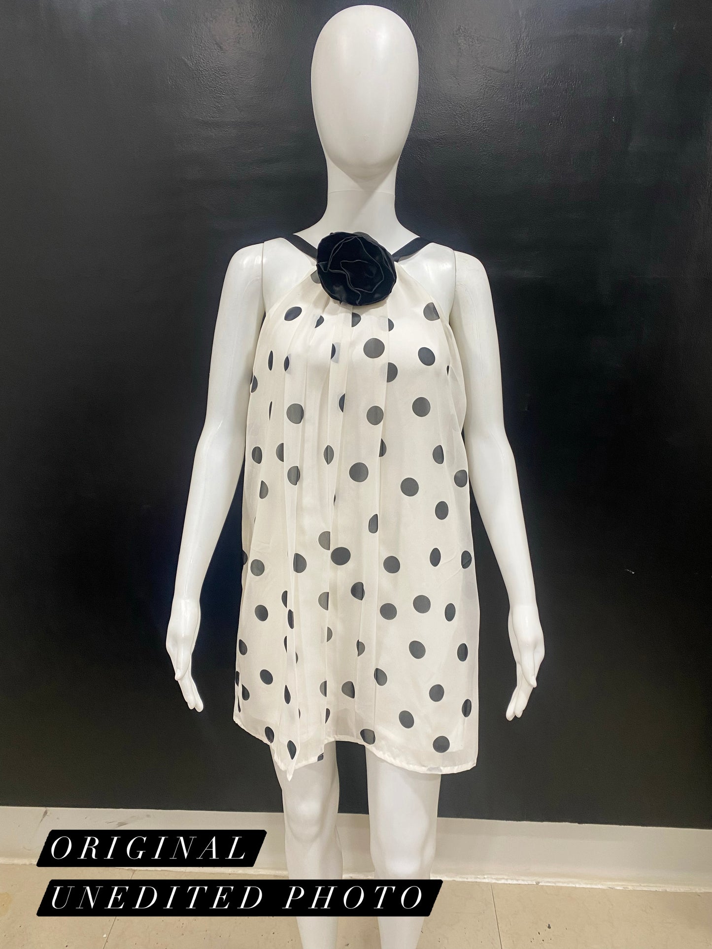 Polka Ruffle Halter Dress