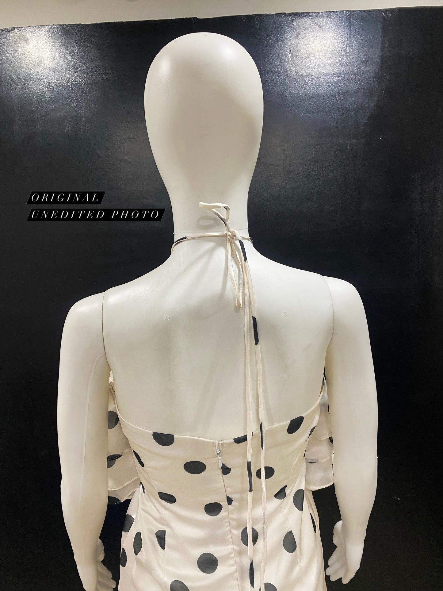 Polka Ruffle Halter Top