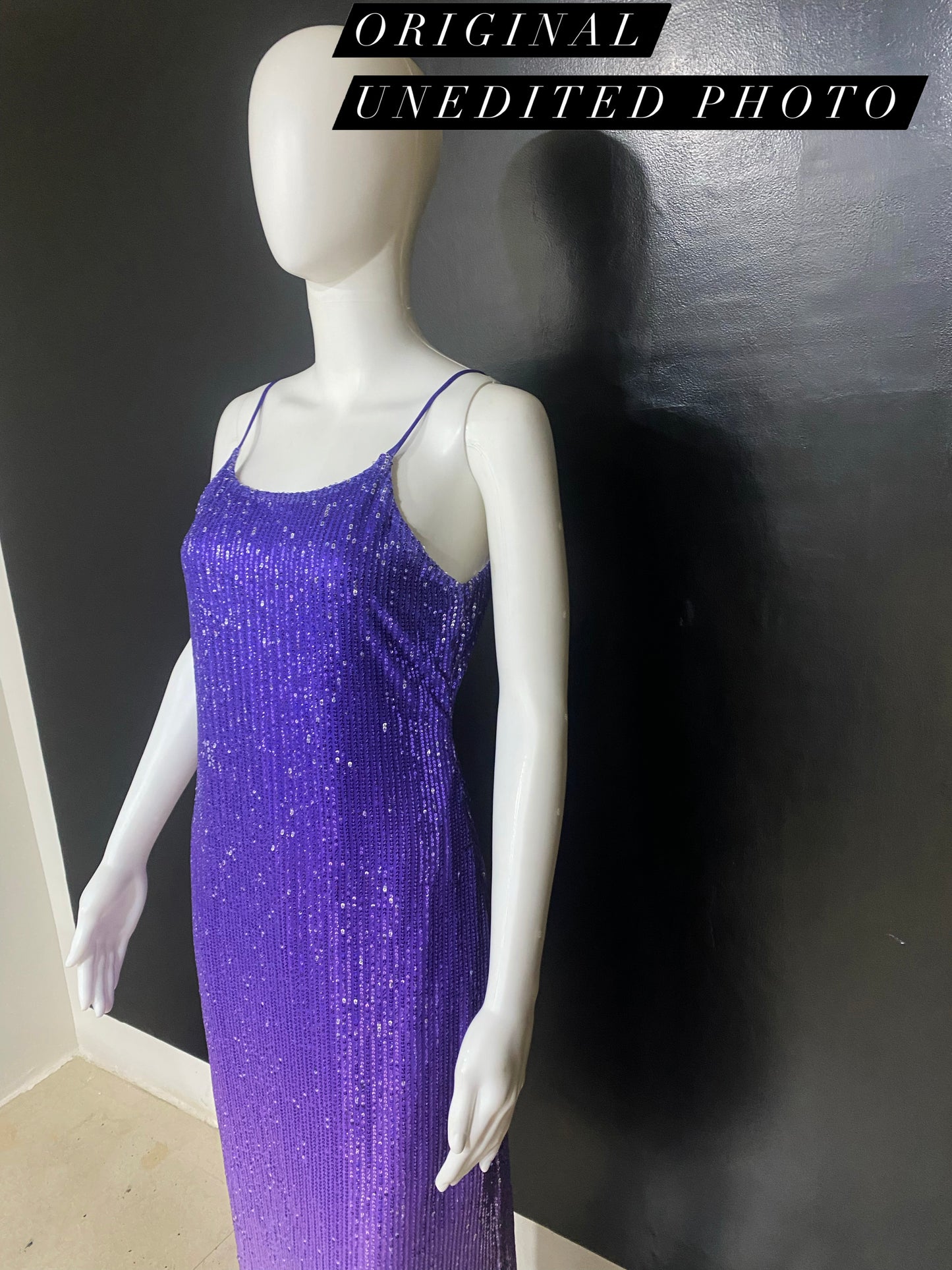 Sequins Purple Ombre Gown