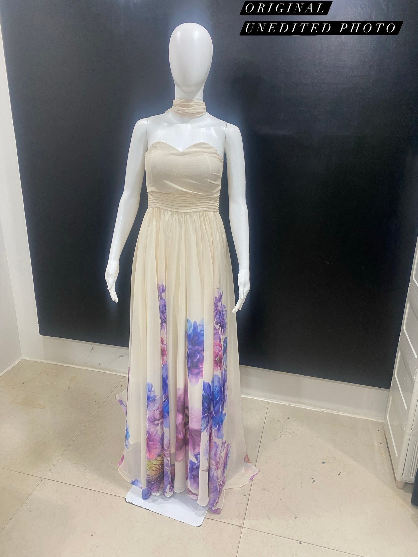 LUXE FlowerPaint Tube Gown
