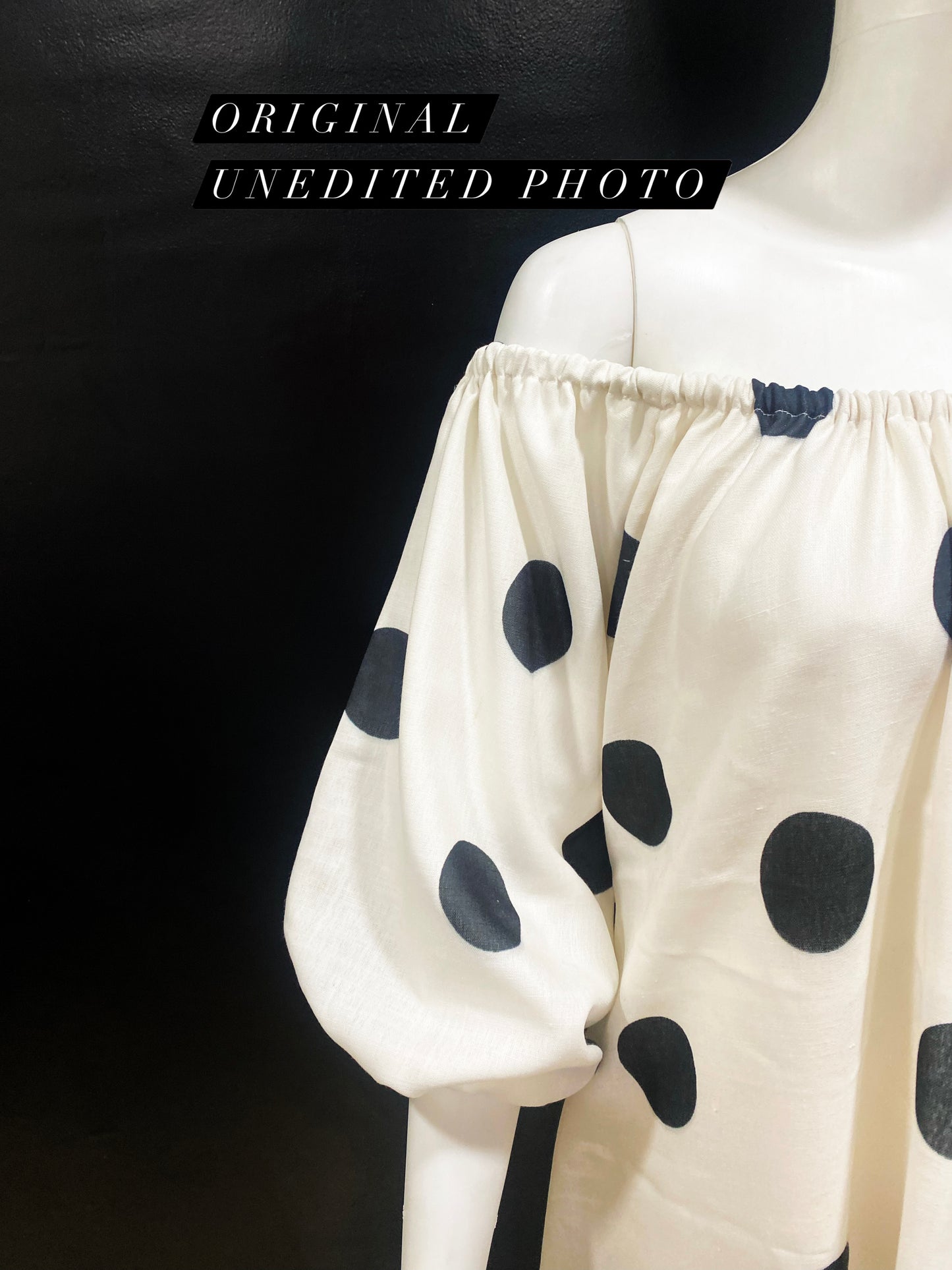 Polka Off Shoulder Dress