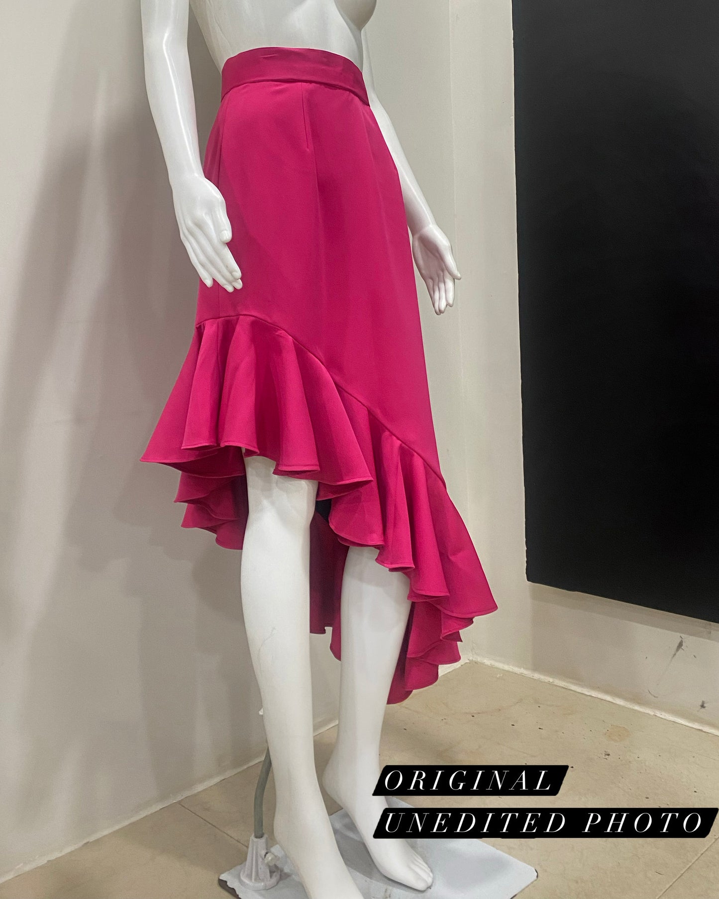 Fuscia Ruffle Skirt
