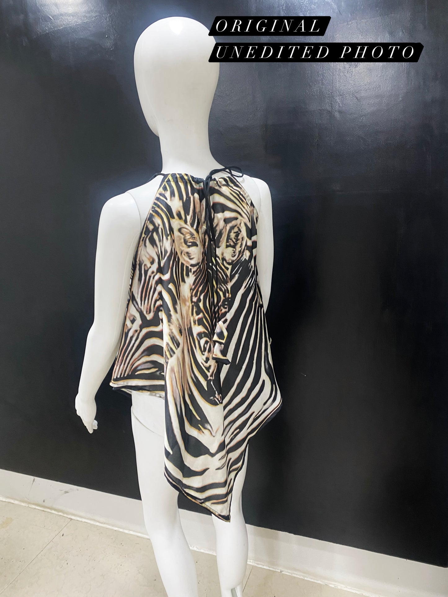 Zebra Handkerchief Top