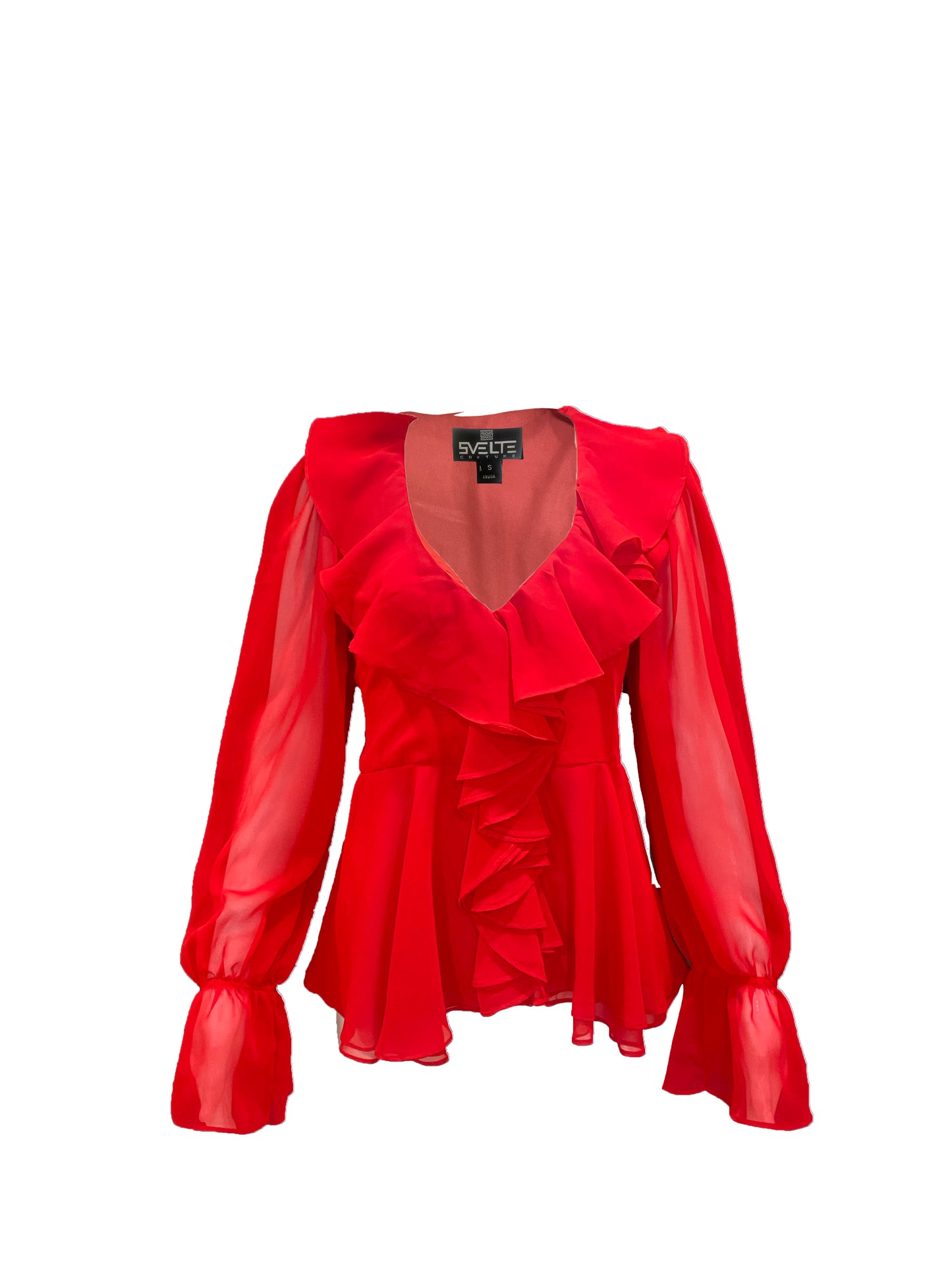 Red Frill Top