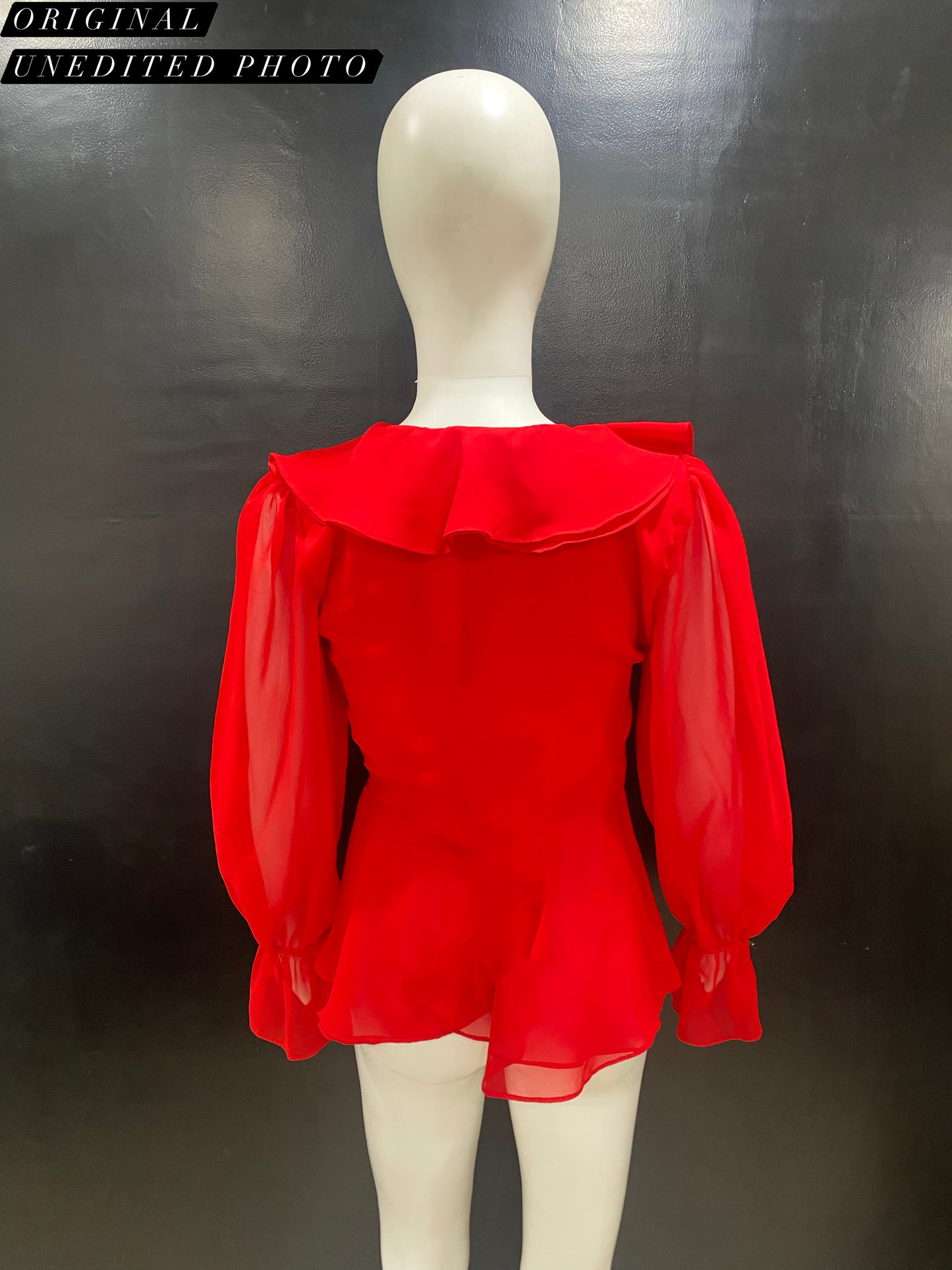 Red Frill Top