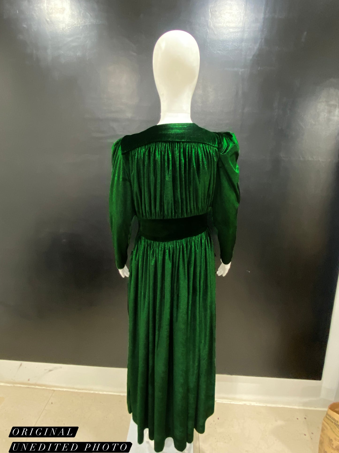 Emerald Vintage Wrap Dress