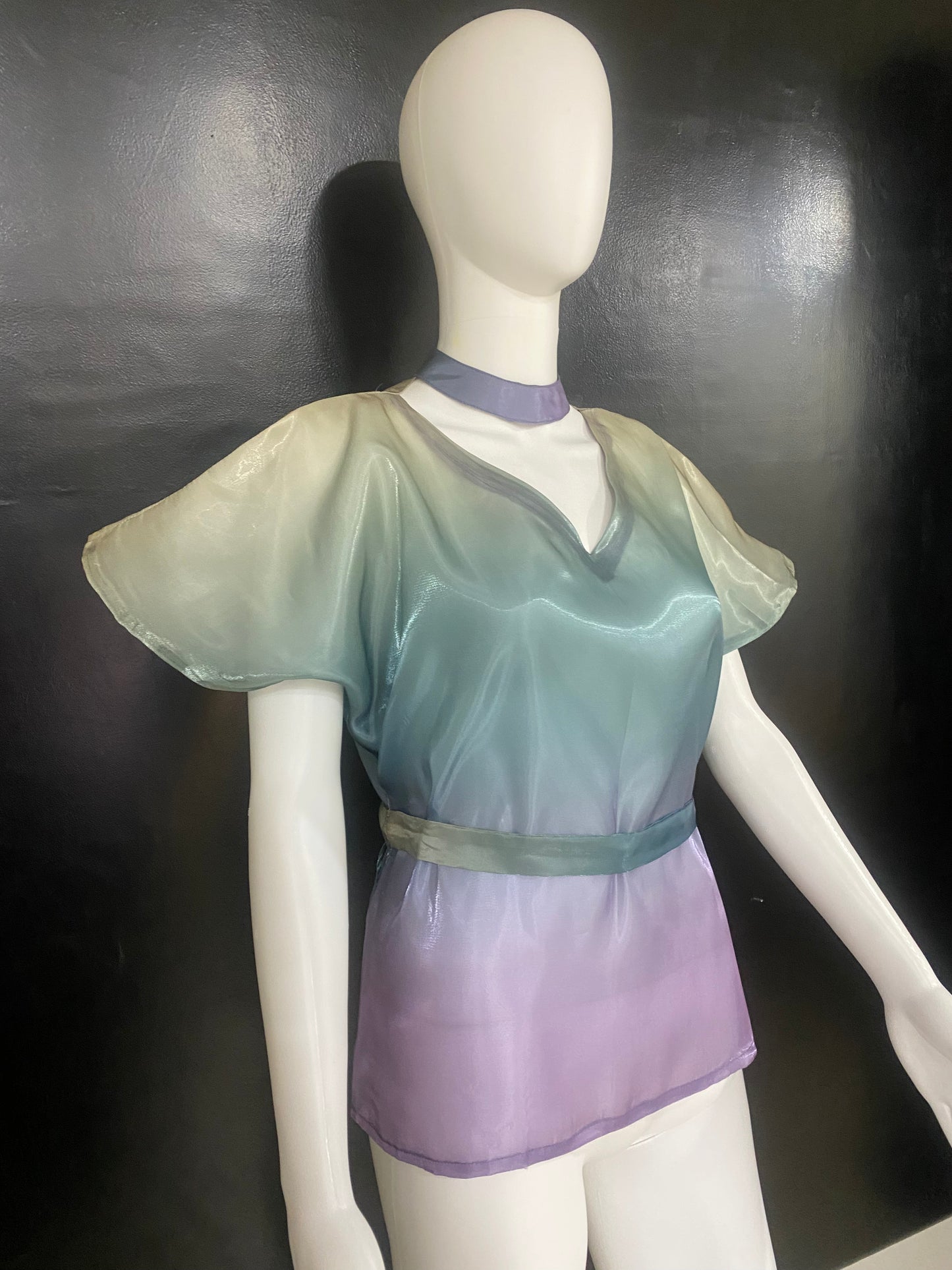 CLEARANCE - Glass Ombre Blue Purple Top