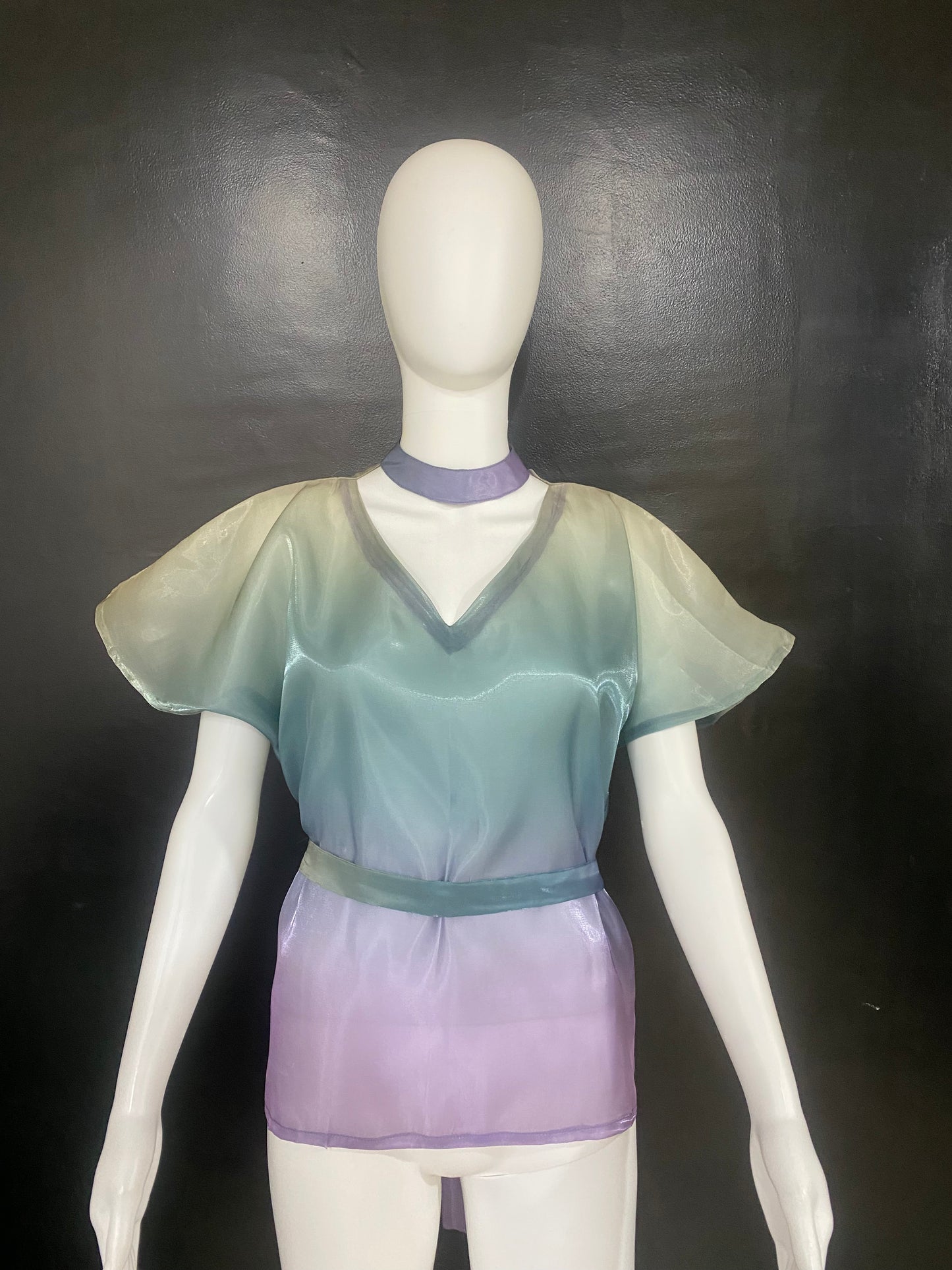 CLEARANCE - Glass Ombre Blue Purple Top