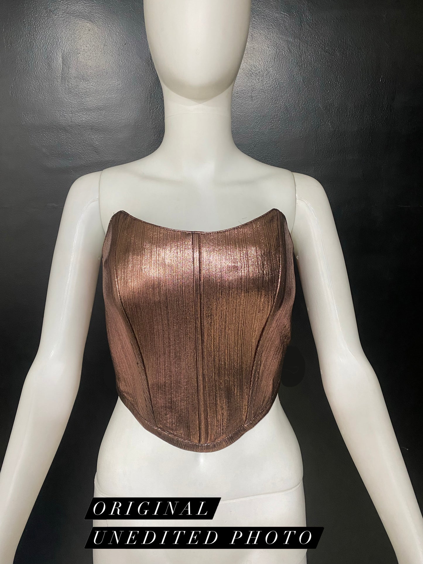 Champagne Metallic Corset