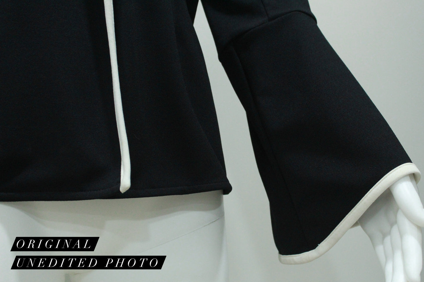 Black Wrap Blazer Top