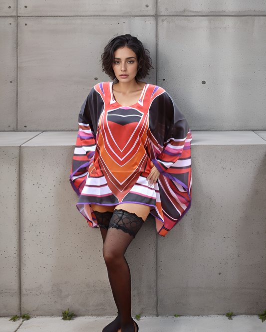 CLEARANCE - Abstract Kaftan Top