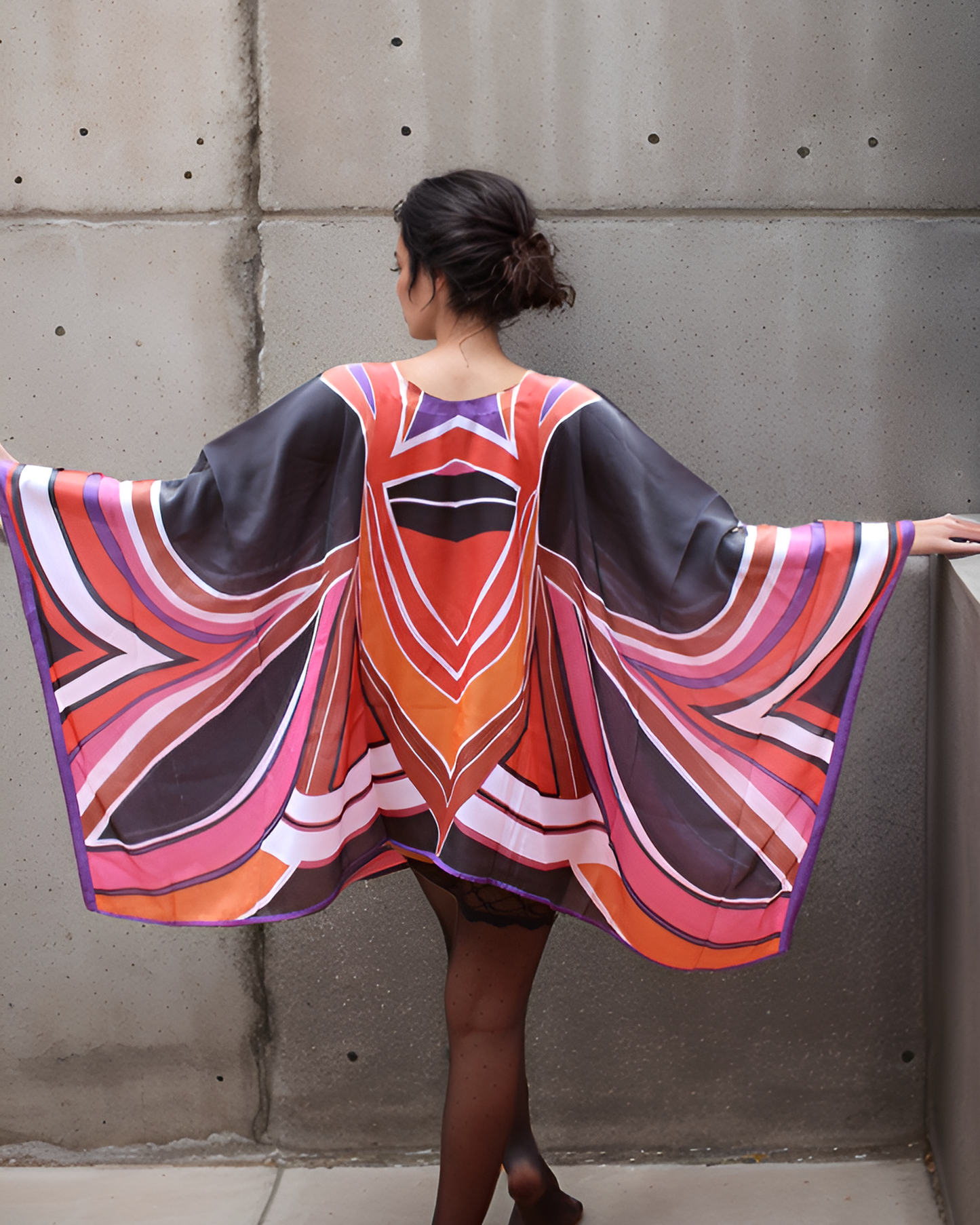 CLEARANCE - Abstract Kaftan Top