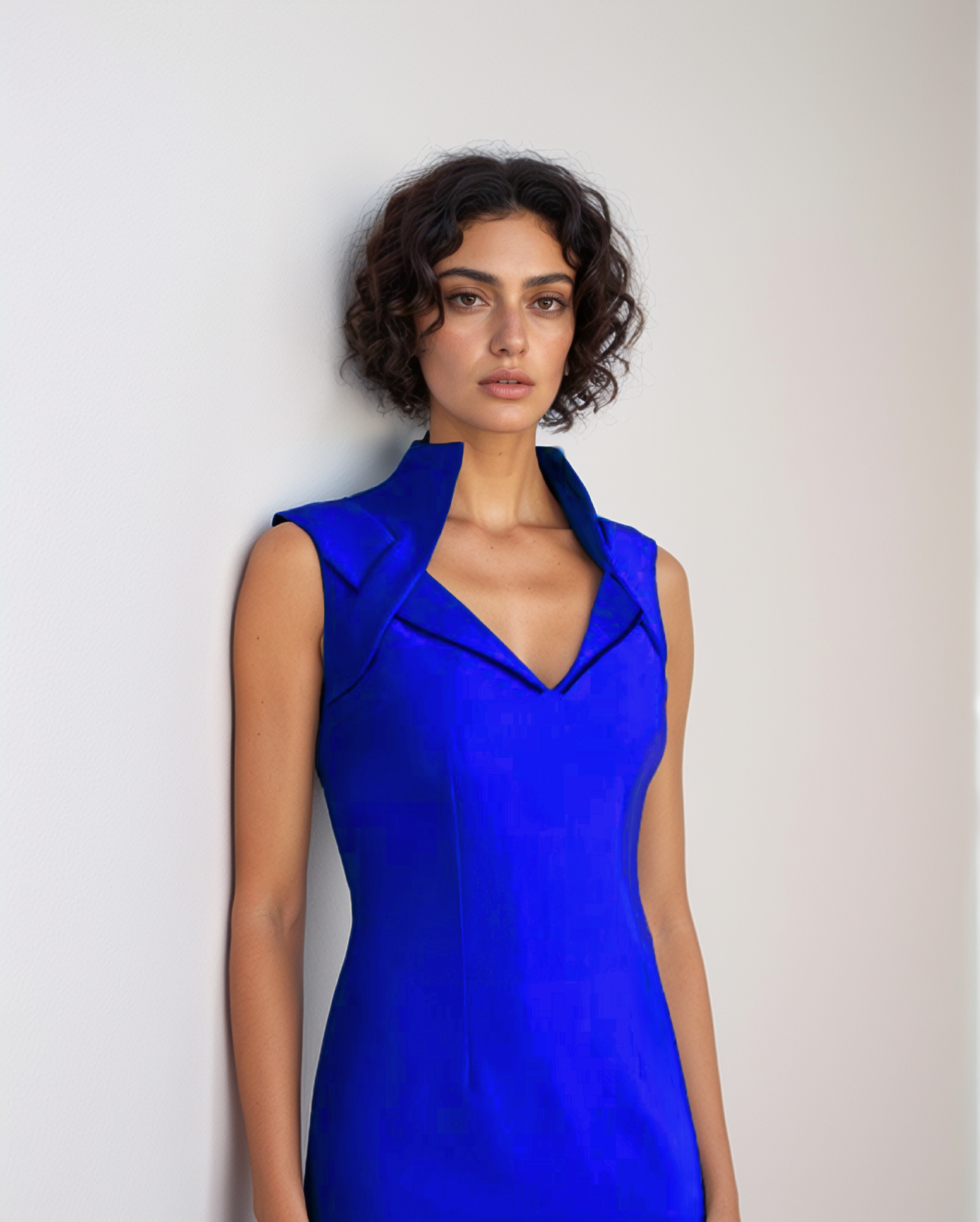 Electric Blue Cut Out Top