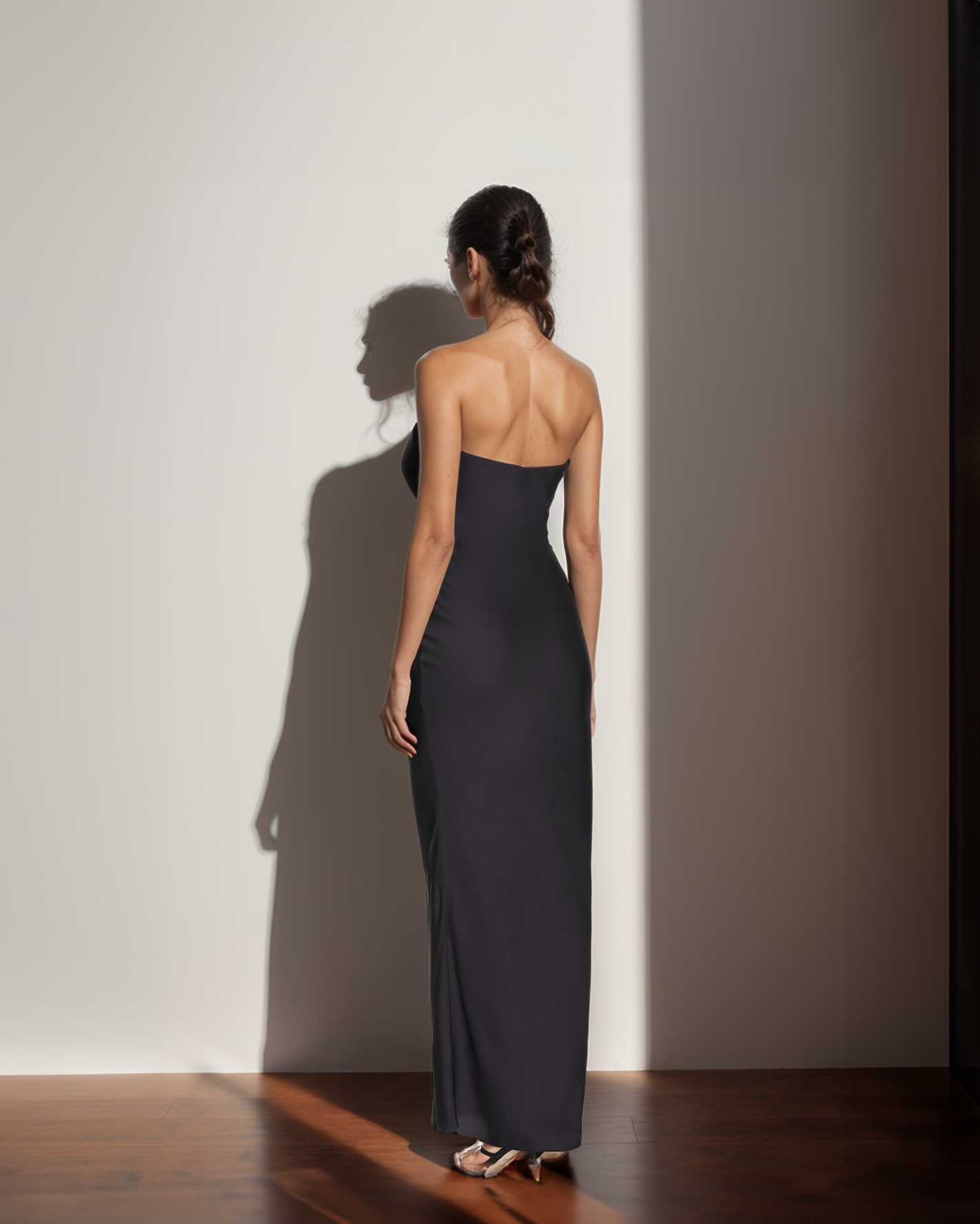 Black Lily Tube Gown