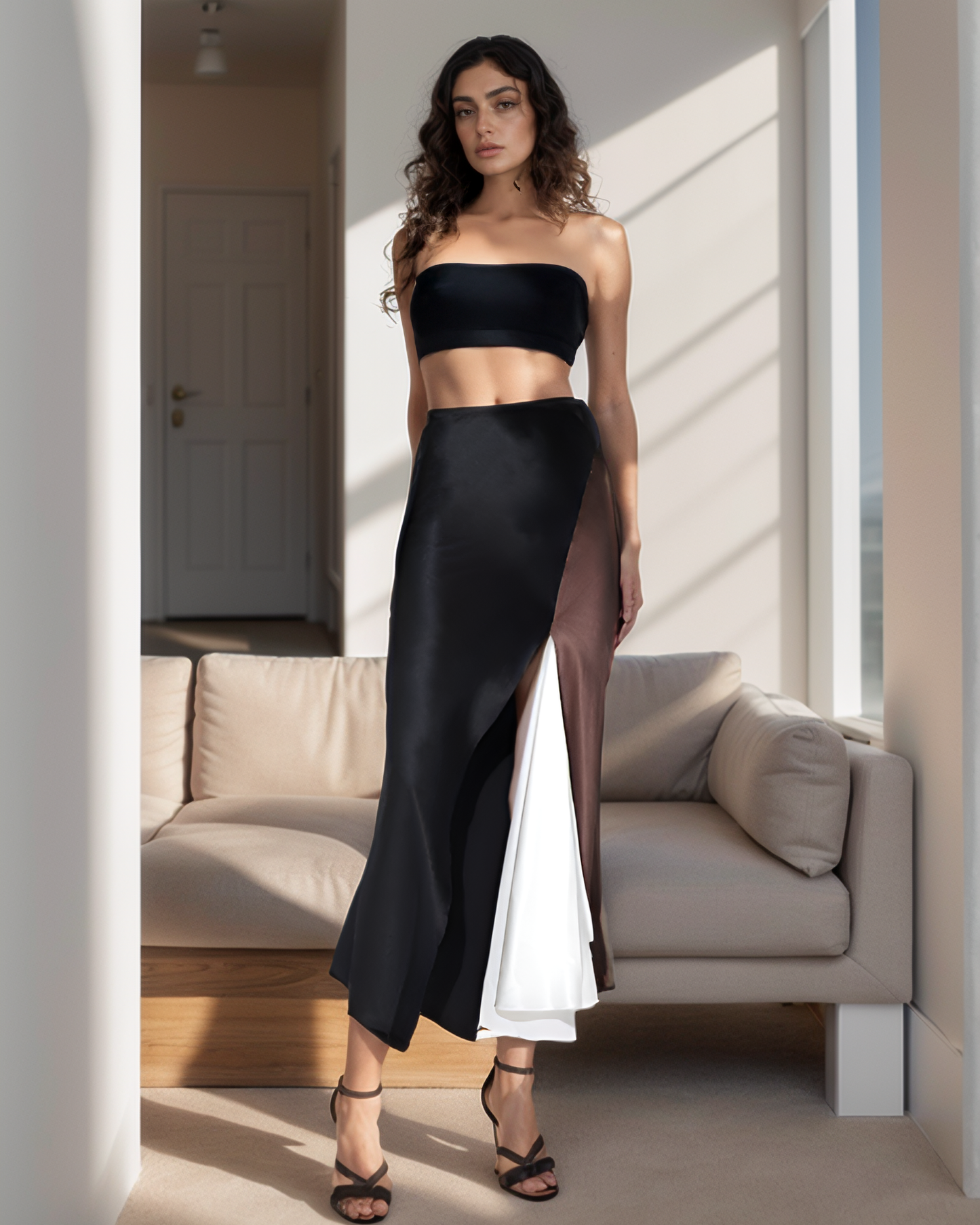 Tri Colour Skirt