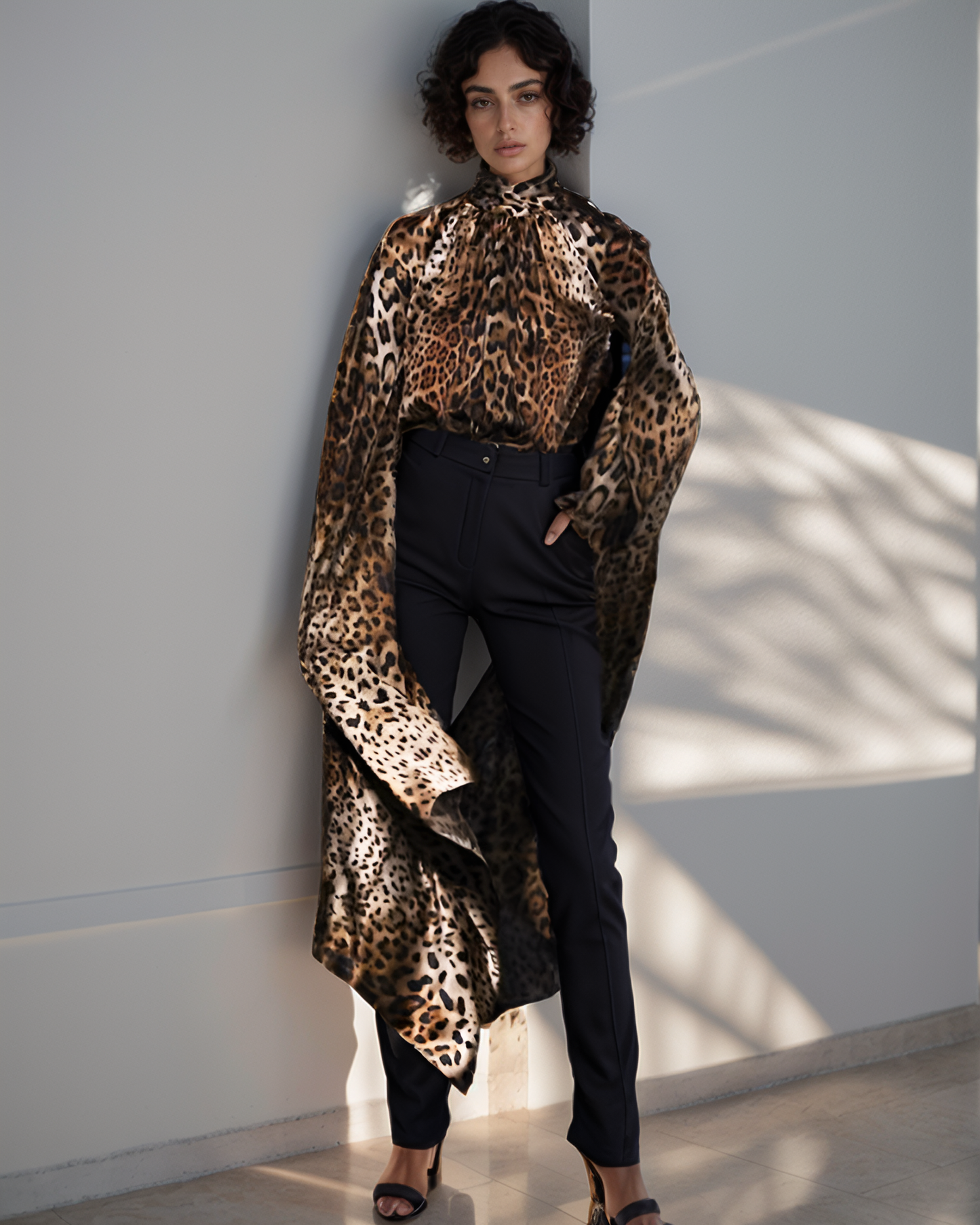 Leopard Drama Top