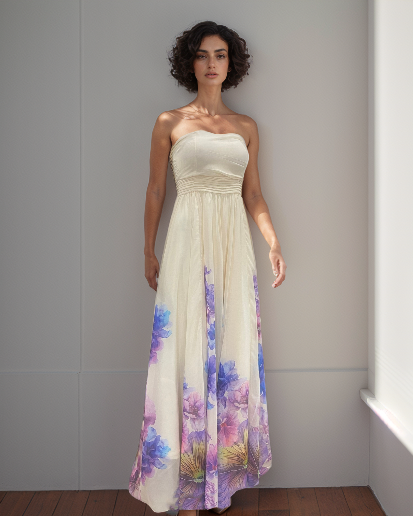 LUXE FlowerPaint Tube Gown