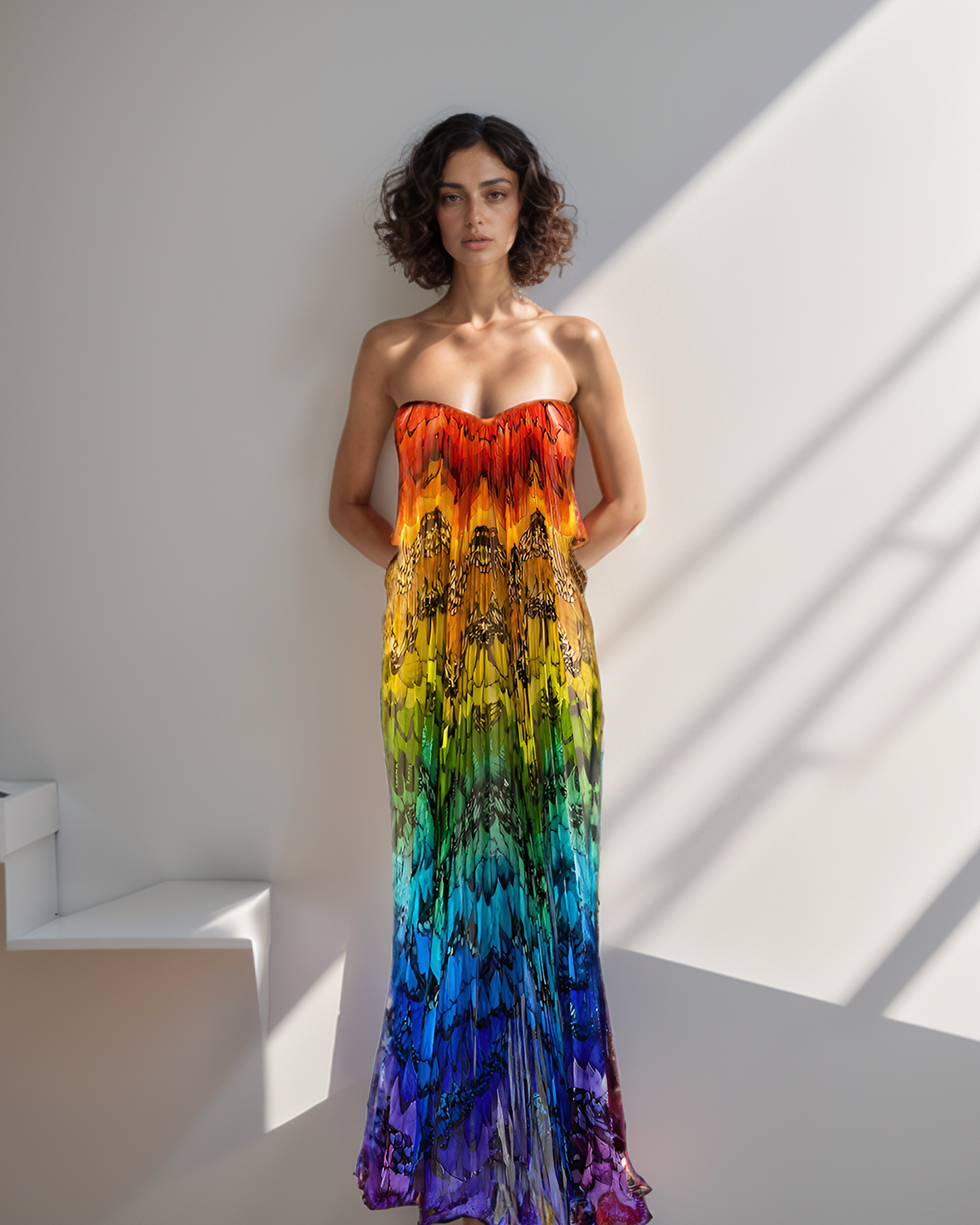 Scarlet Macaw Tube Gown