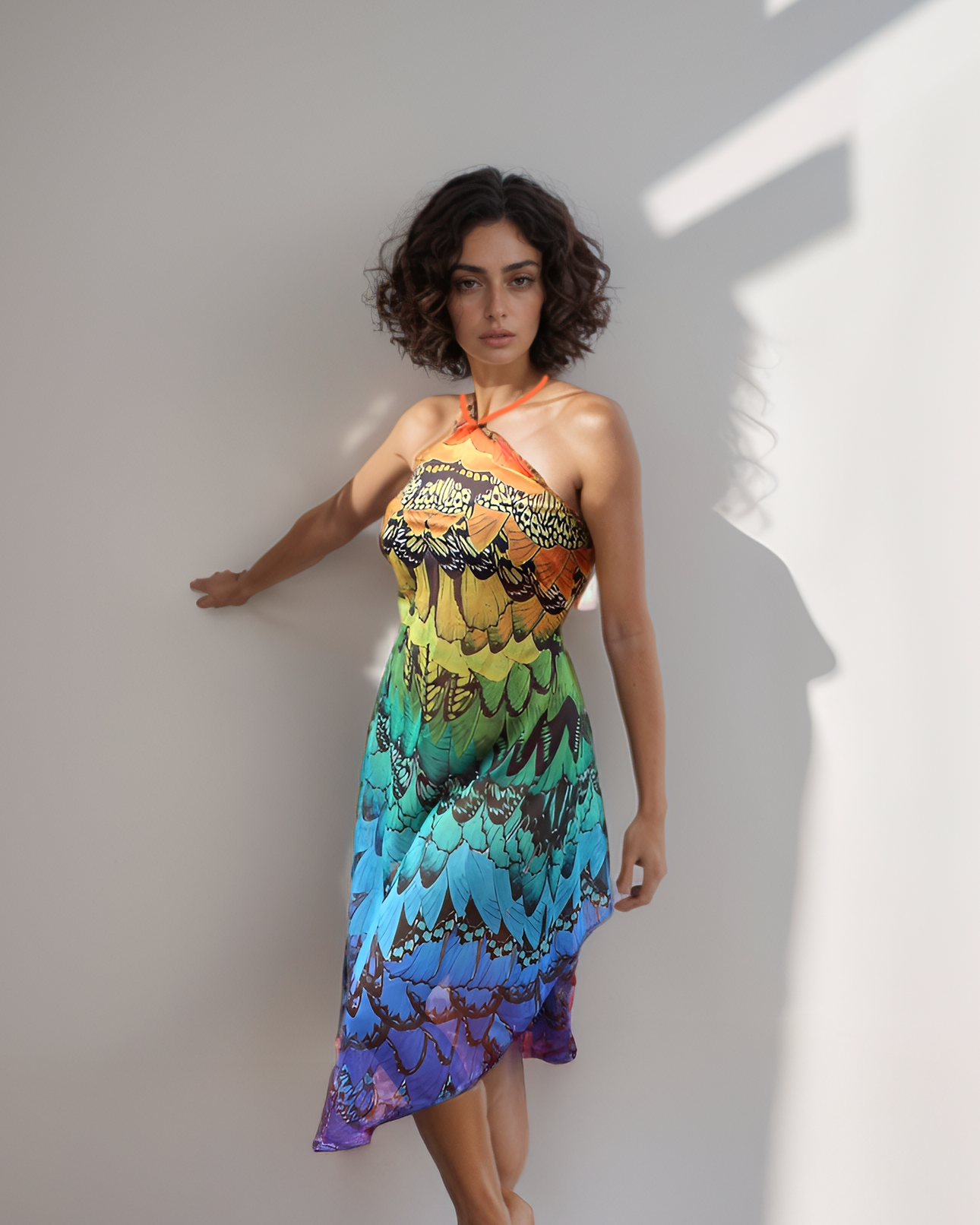 Scarlet Macaw Halter Cover Up