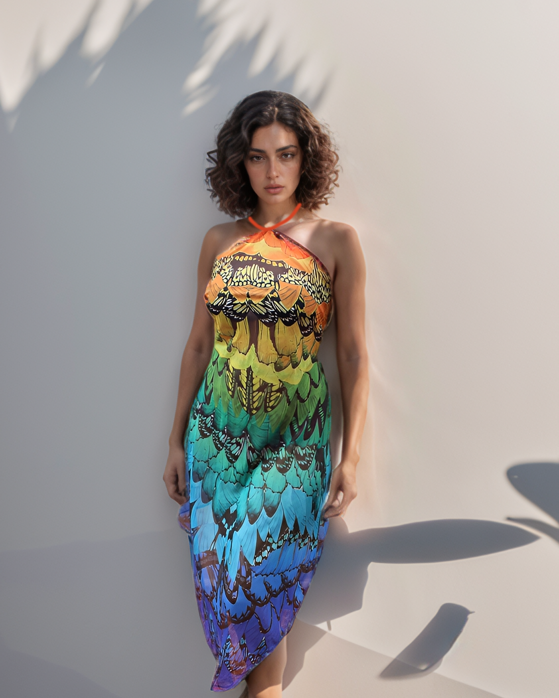 Scarlet Macaw Halter Cover Up