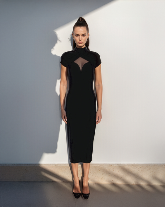 Décolletage Cut Out Dress