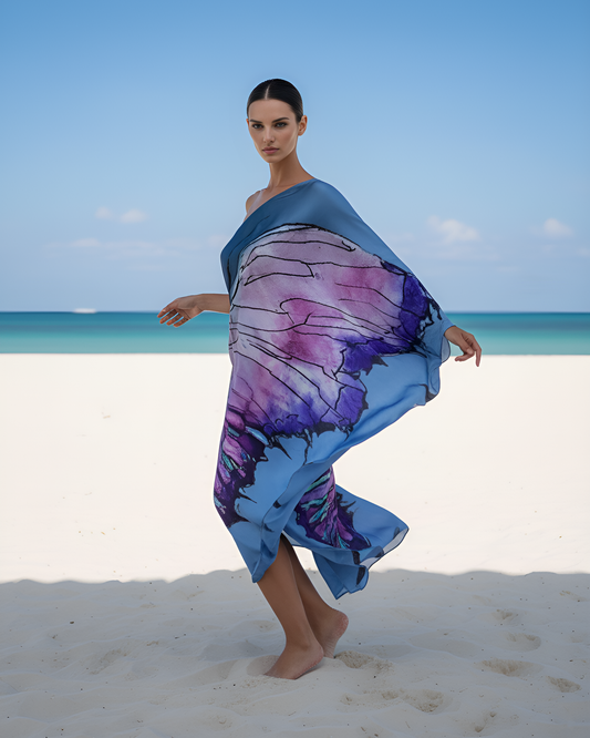 Blue ButterFly One Dress