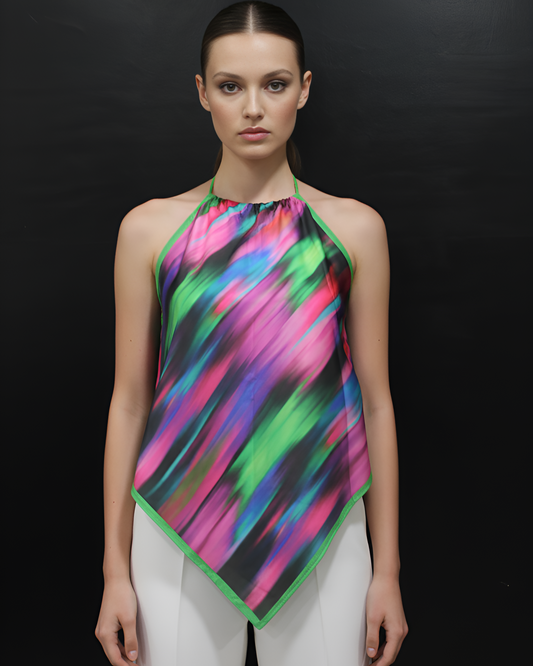 Northern Lights Handkerchief Top