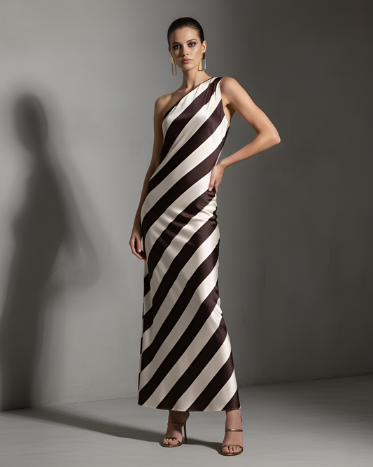 Striped One Gown