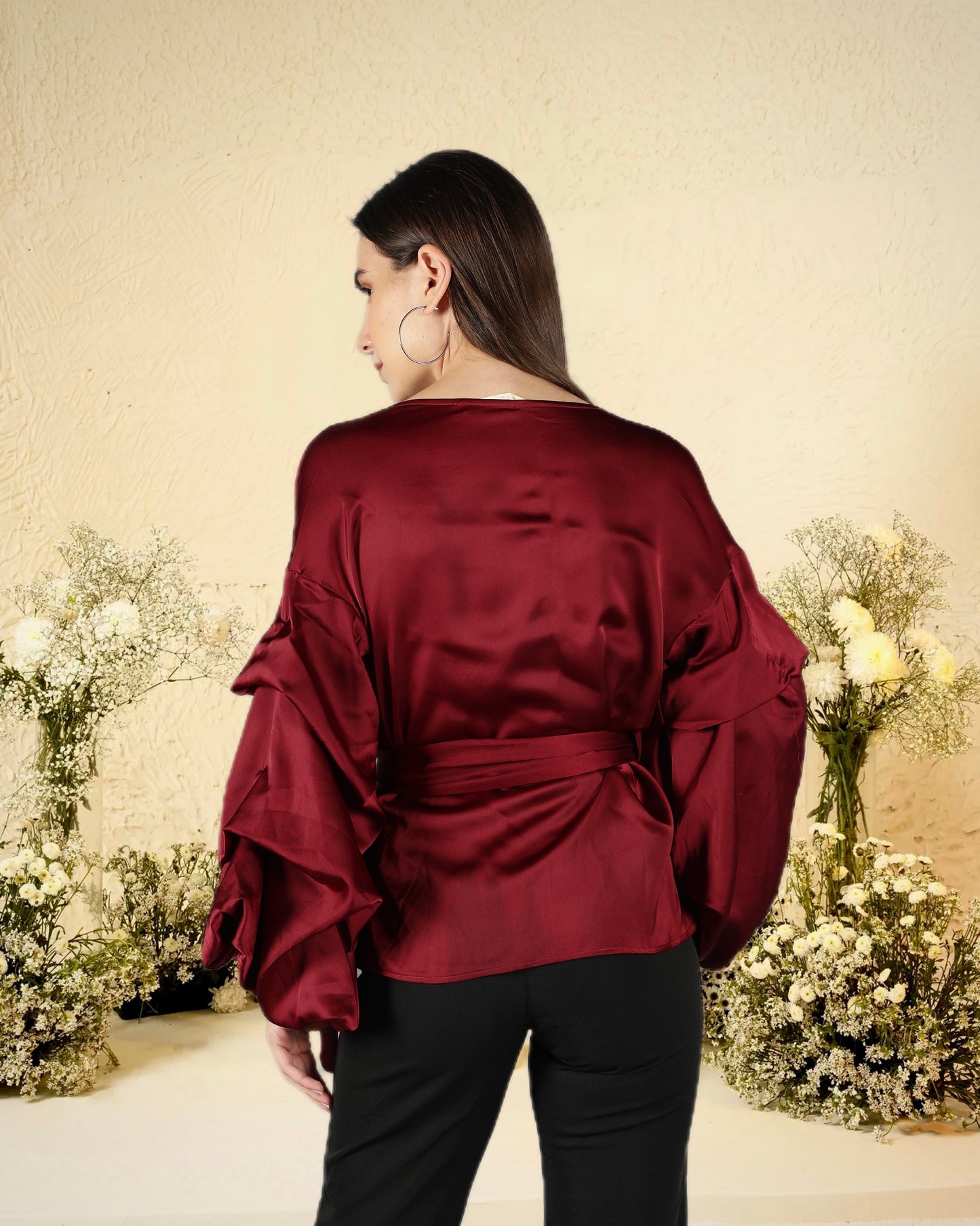 CLEARANCE - Red Drama Top